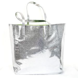 Metallic Silver Hologram Tote